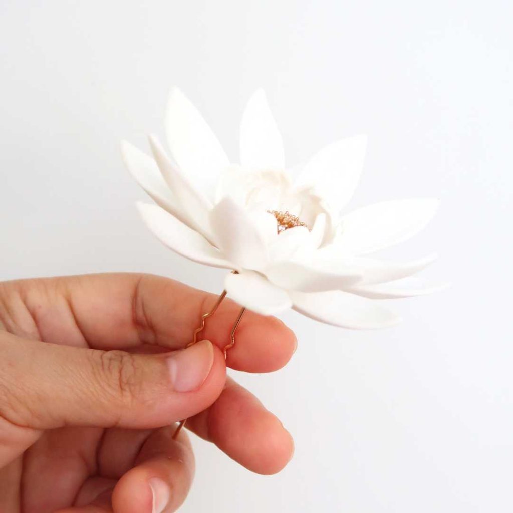 lotus flowers u hairpin size on hand
