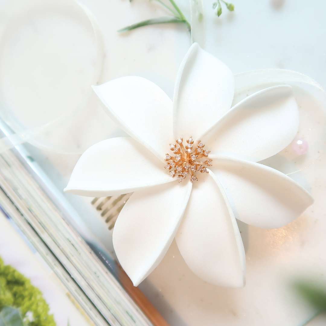 tiare67 flower hair comb accessories copper_collection on the book display_square