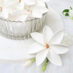 White Tiare Hair Pick